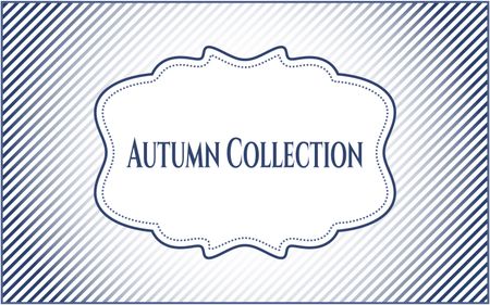 Autumn Collection card, poster or banner