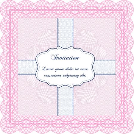 Invitation. Complex background. Excellent complex design. Customizable, Easy to edit and change colors.