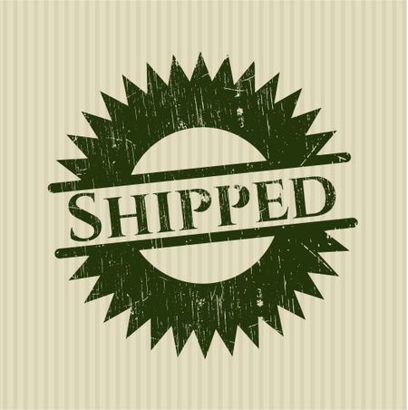 Shipped rubber grunge texture seal