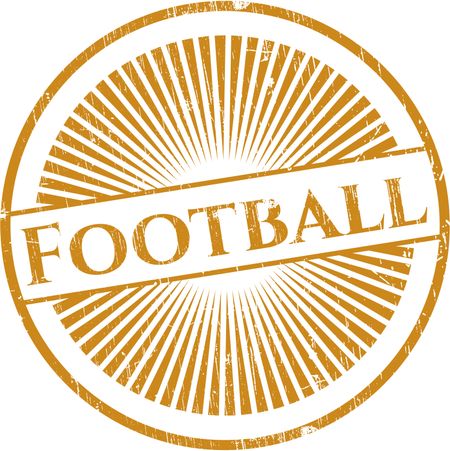 Football rubber grunge seal