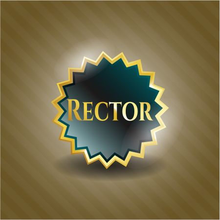 Rector gold emblem