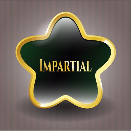 Impartial shiny badge