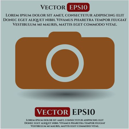 Photo camera vector symbol