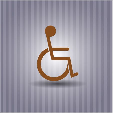 Disabled (Wheelchair) icon vector illustration