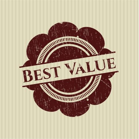 Best Value rubber stamp with grunge texture