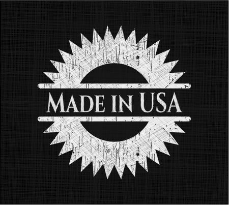Made in USA chalk emblem