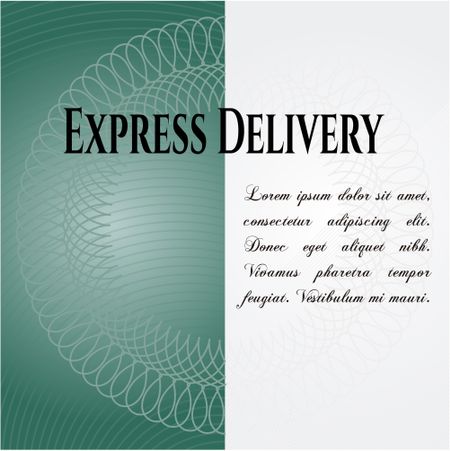 Express Delivery banner or card