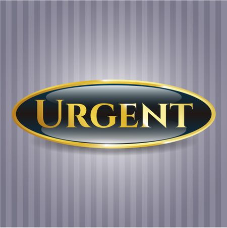 Urgent golden badge