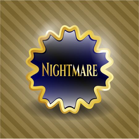 Nightmare golden emblem or badge