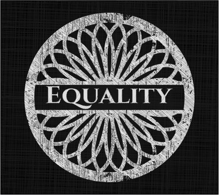 Equality with chalkboard texture