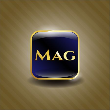Mag gold shiny badge
