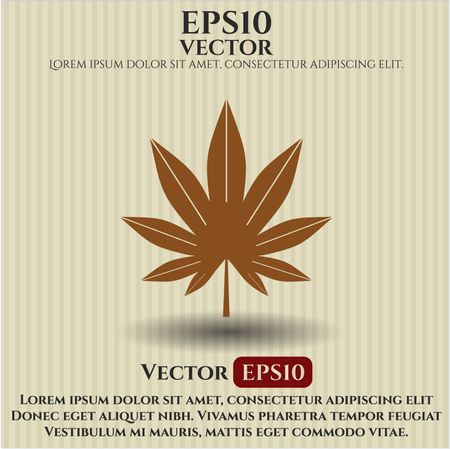 Marijuana leaf (weed) symbol