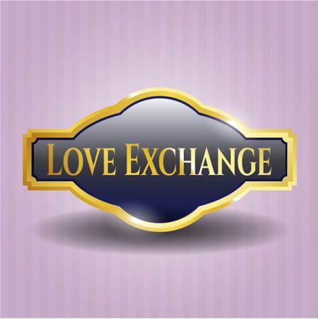 Love Exchange gold emblem or badge