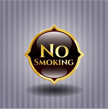 No Smoking shiny emblem