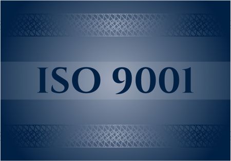 ISO 9001 colorful banner