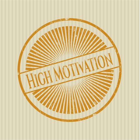 High Motivation rubber stamp
