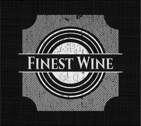 Finest Wine chalkboard emblem