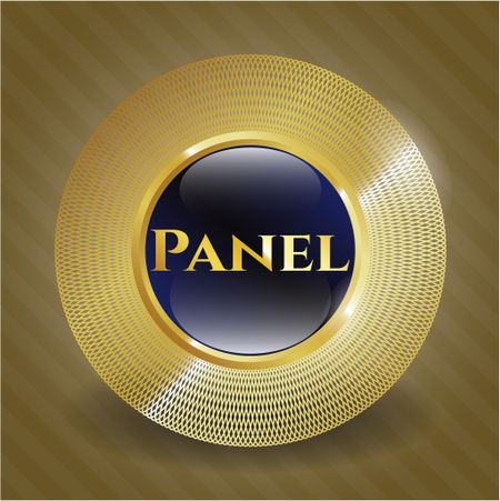 Panel gold emblem