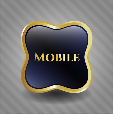 Mobile gold shiny emblem
