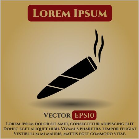 Joint (cigarette) icon vector illustration
