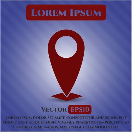 Map Pointer vector icon or symbol