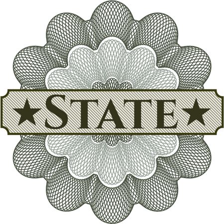 State abstract rosette