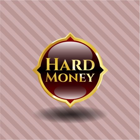 Hard Money gold emblem or badge
