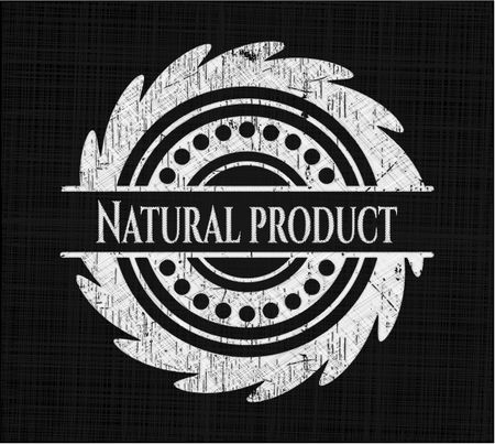 Natural Product chalkboard emblem