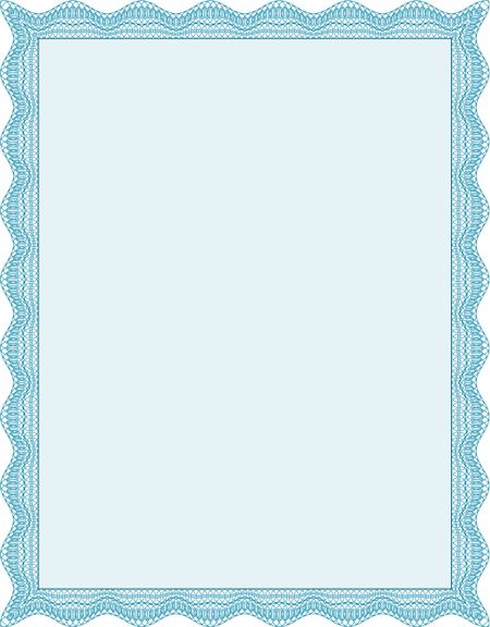 Certificate. Nice design. Easy to print. Vector pattern that is used in currency and diplomas.