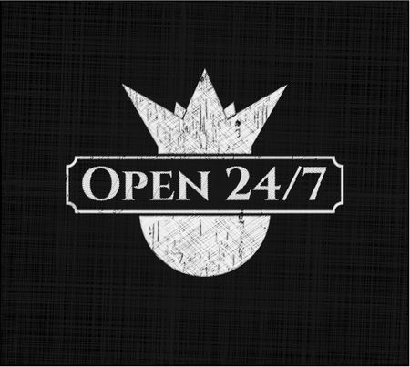 Open 24/7 on blackboard