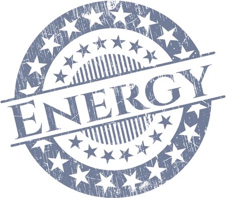 Energy grunge stamp