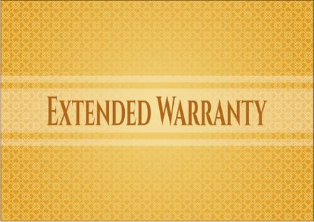 Extended Warranty card or banner