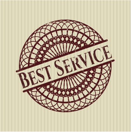 Best Service rubber grunge stamp