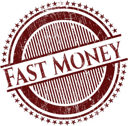 Fast Money grunge seal