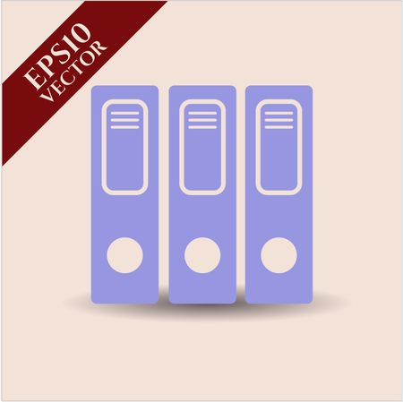 Three folders icon vector illustration