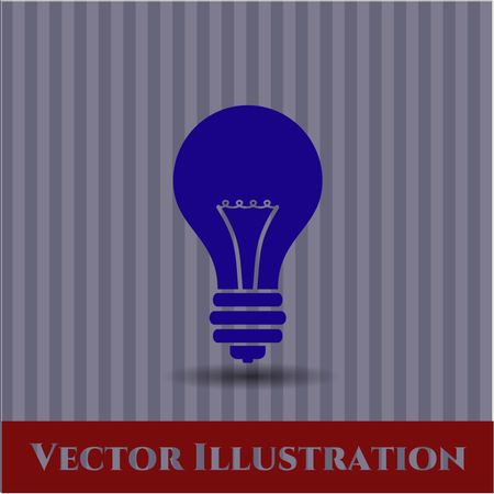 Light bulb vector icon