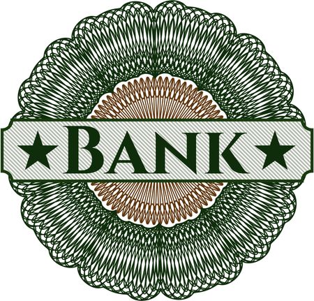 Bank abstract rosette