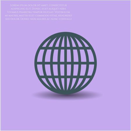 Globe (website) vector icon