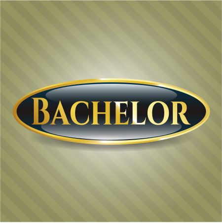 Bachelor golden emblem