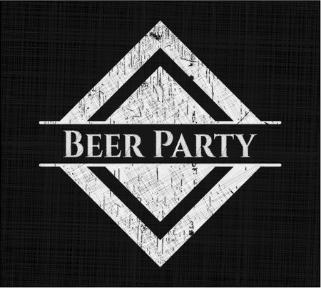 Beer Party chalk emblem