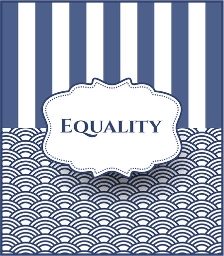 Equality banner or card