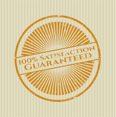 100% Satisfaction Guaranteed rubber stamp
