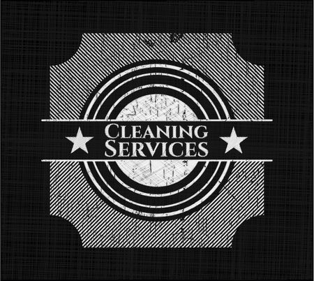 Cleaning Services chalkboard emblem