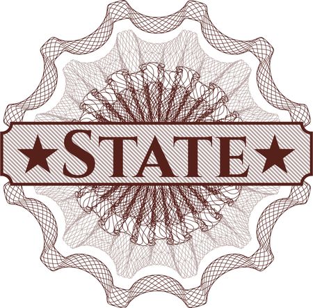 State money style rosette