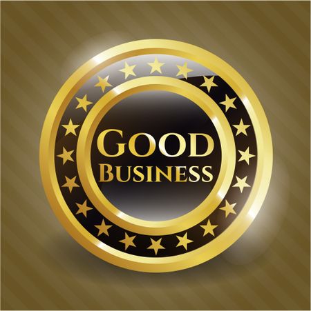 Good Business gold emblem or badge