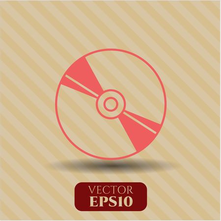 CD, DVD or Blu Ray disc vector icon