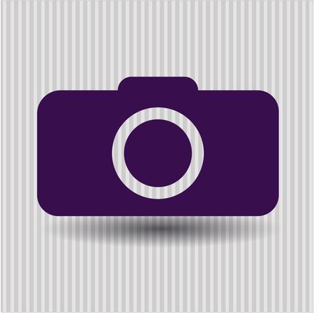Photo camera vector symbol