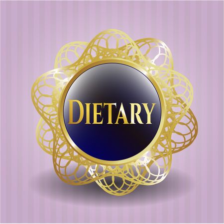Dietary gold badge or emblem