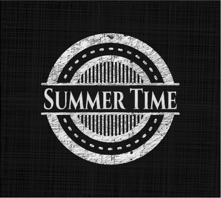 Summer Time with chalkboard texture