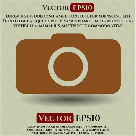 Photo camera icon or symbol